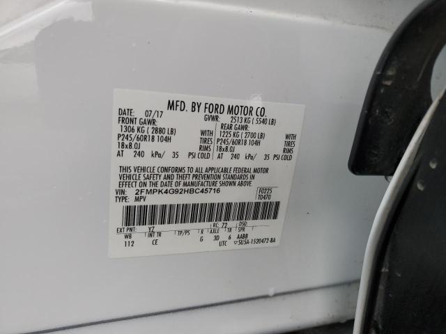 2017 FORD EDGE SE - 2FMPK4G92HBC45716