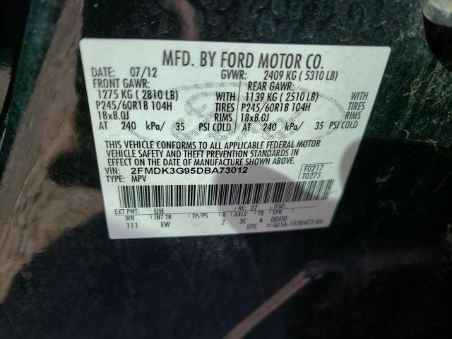 VIN 2FMDK3G95DBA73012 2013 Ford Edge, SE no.13