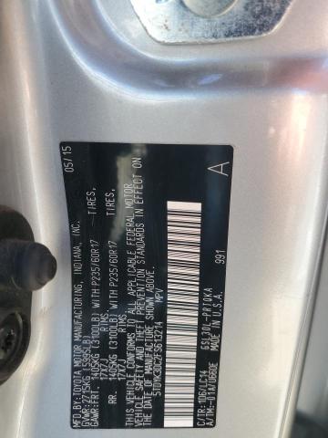 2015 TOYOTA SIENNA XLE - 5TDYK3DC2FS613214