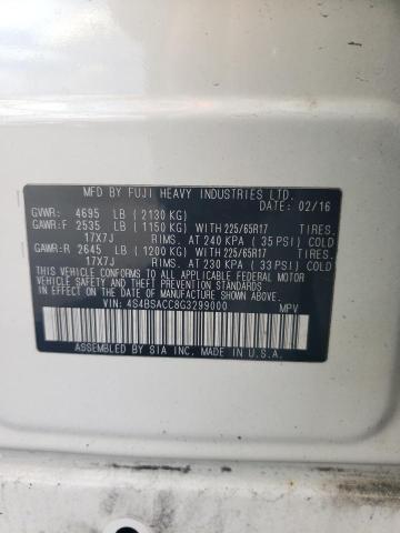 2016 SUBARU OUTBACK 2. - 4S4BSACC8G3299000