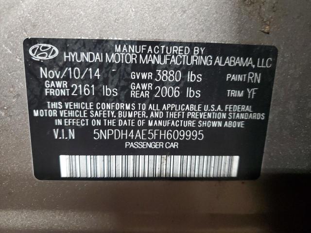 2015 HYUNDAI ELANTRA SE - 5NPDH4AE5FH609995