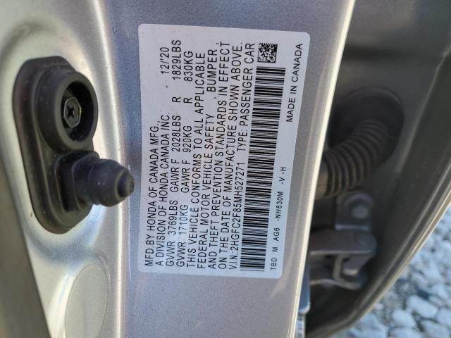 2021 HONDA CIVIC SPOR - 2HGFC2F85MH527271