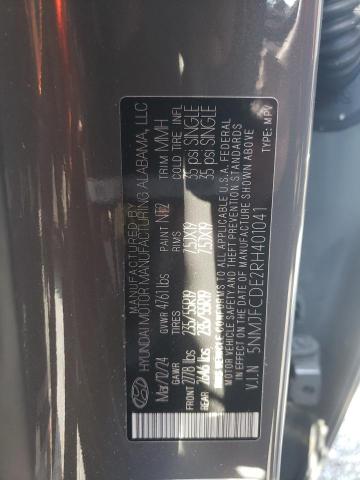 2024 HYUNDAI TUCSON SEL - 5NMJFCDE2RH401041