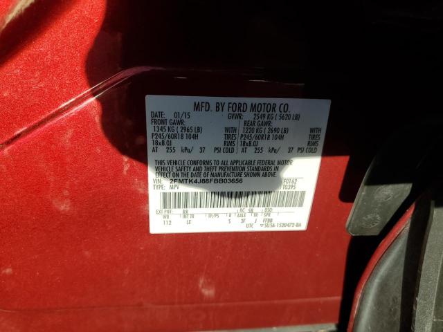 2015 FORD EDGE SEL - 2FMTK4J88FBB03656