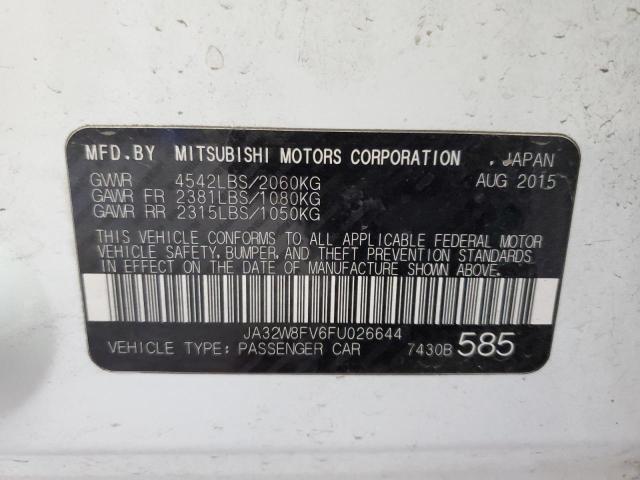 2015 MITSUBISHI LANCER EVO JA32W8FV6FU026644
