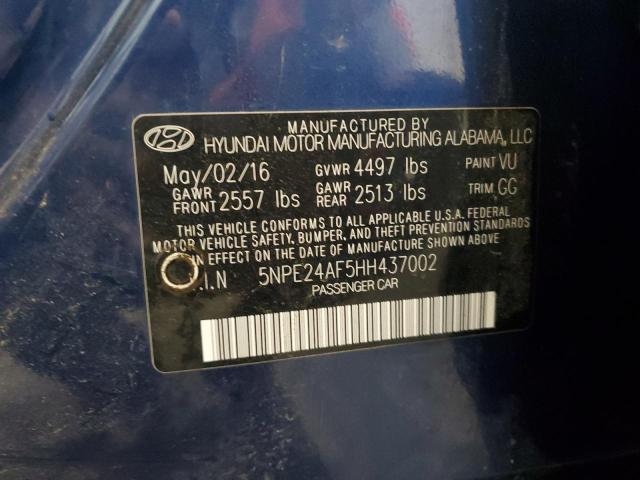 VIN 5NPE24AF5HH437002 2017 HYUNDAI SONATA no.13