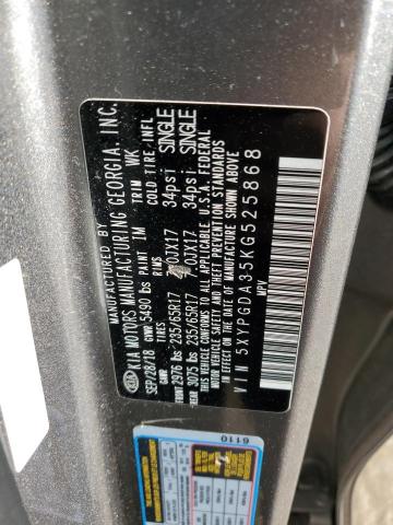 2019 KIA SORENTO L - 5XYPGDA35KG525868