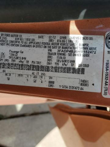 2017 FORD FIESTA SE - 3FADP4BJ8HM152472