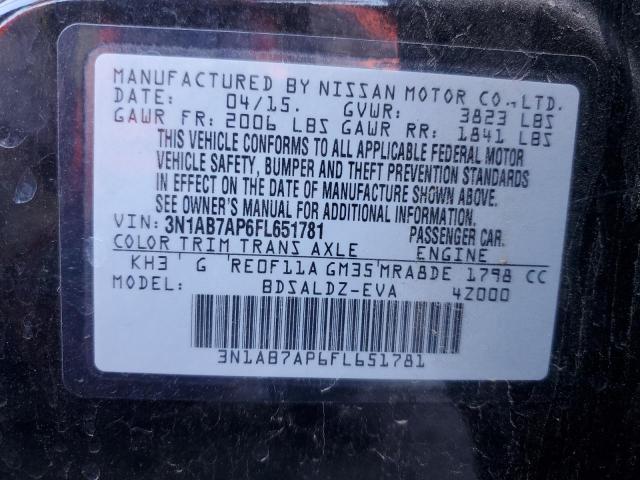 VIN 3N1AB7AP6FL651781 2015 NISSAN SENTRA no.13