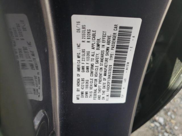 2017 HONDA ACCORD SPO - 1HGCR2F13HA003626