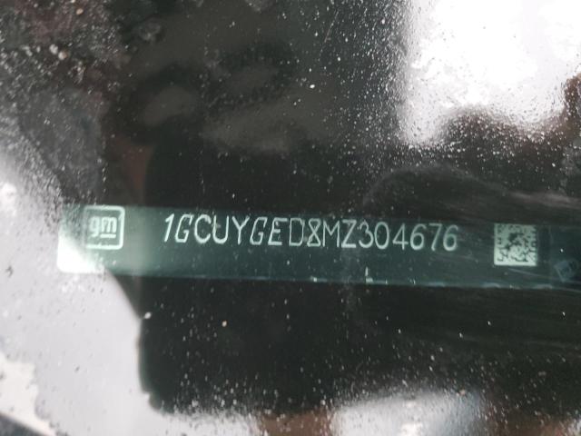 2021 CHEVROLET SILVERADO - 1GCUYGED8MZ304676