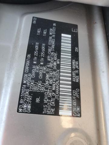 2022 TOYOTA VENZA LE - JTEAAAAH2NJ103574