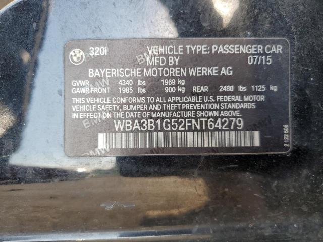 2015 BMW 320 I - WBA3B1G52FNT64279