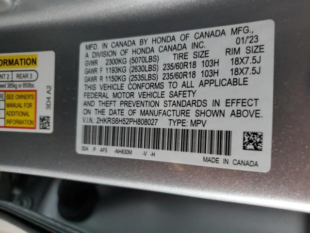 2023 HONDA CR-V SPORT - 2HKRS6H52PH808027