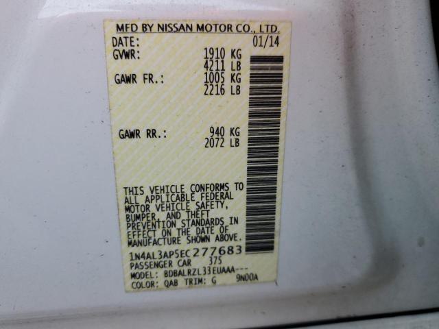 VIN 1N4AL3AP5EC277683 2014 Nissan Altima, 2.5 no.13