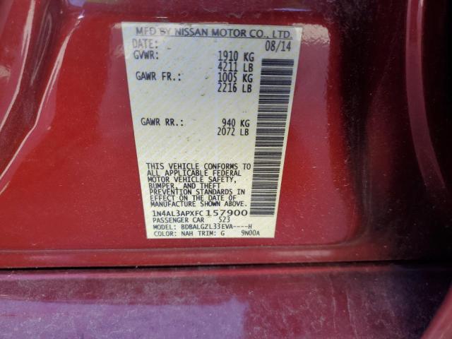 2015 NISSAN ALTIMA 2.5 - 1N4AL3APXFC157900
