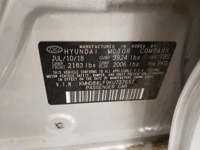 2019 HYUNDAI ELANTRA SE - KMHD84LF9KU737657