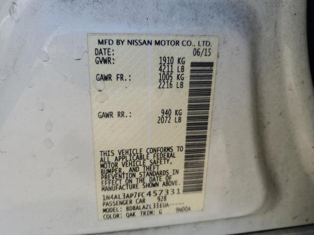 2015 NISSAN ALTIMA 2.5 - 1N4AL3AP7FC457331