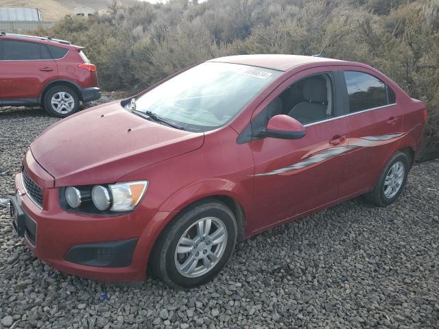 CHEVROLET SONIC LT 2013 red sedan 4d gas 1G1JC5SB4D4187192 photo #1