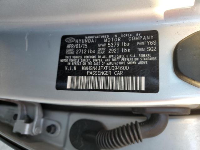 2015 HYUNDAI GENESIS 3. - KMHGN4JEXFU094600