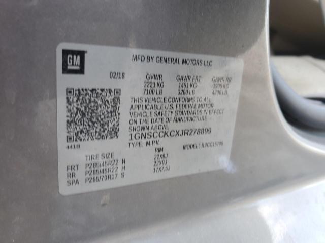 2018 CHEVROLET TAHOE C150 - 1GNSCCKCXJR278899