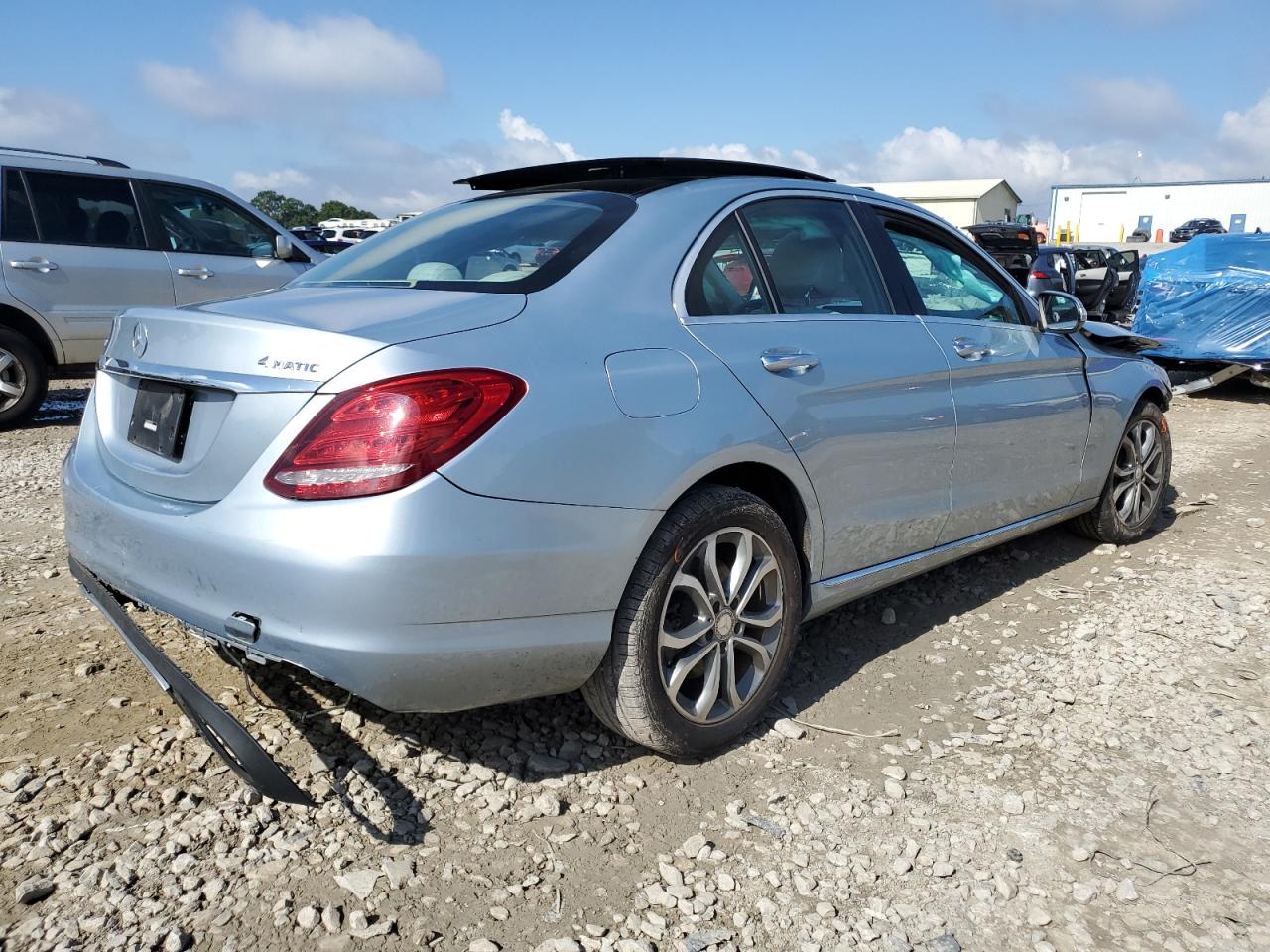 Lot #3009179269 2015 MERCEDES-BENZ C 300 4MAT