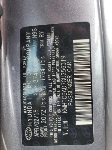 2016 HYUNDAI VELOSTER - KMHTC6AD7GU256319
