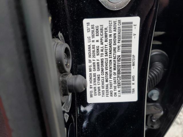 2019 HONDA CIVIC SPOR - 19XFC2F88KE011624