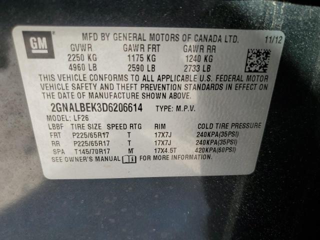 VIN 2GNALBEK3D6206614 2013 CHEVROLET EQUINOX no.13