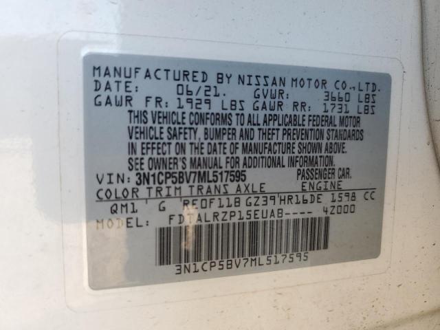 2021 NISSAN KICKS S - 3N1CP5BV7ML517595