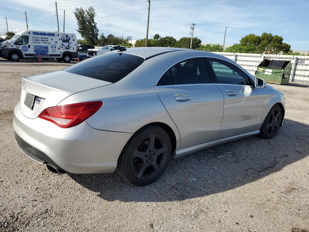 MERCEDES-BENZ CLA 250 2014 silver sedan 4d gas WDDSJ4EB9EN038057 photo #4