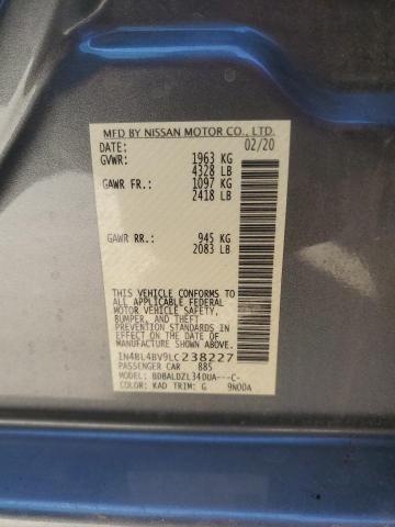 2020 NISSAN ALTIMA S - 1N4BL4BV9LC238227