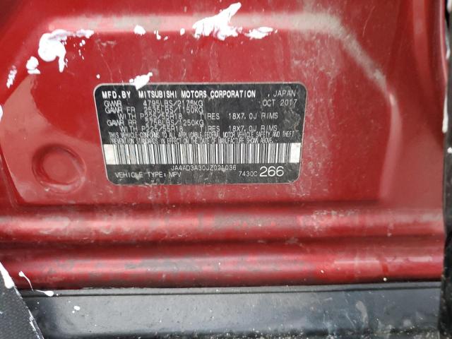 2018 MITSUBISHI OUTLANDER - JA4AD3A30JZ021036