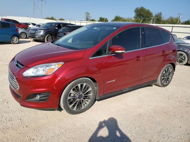 FORD C-MAX TITA 2017 maroon  hybrid engine 1FADP5DU6HL100322 photo #1