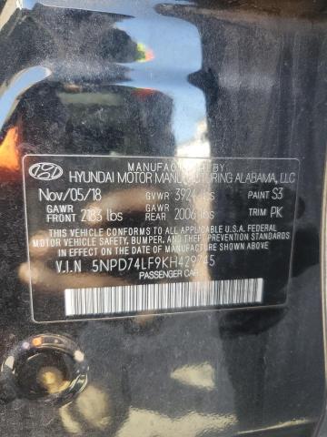 2019 HYUNDAI ELANTRA SE - 5NPD74LF9KH429745
