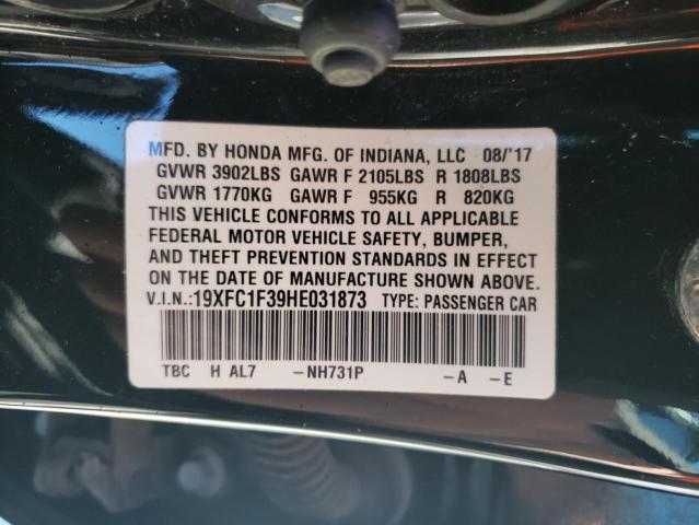 2017 HONDA CIVIC EX - 19XFC1F39HE031873