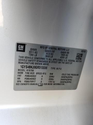 2016 CADILLAC ESCALADE L - 1GYS4BKJ9GR313336