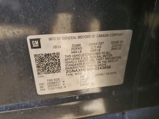 2019 CHEVROLET EQUINOX LS - 2GNAXHEV5K6143658