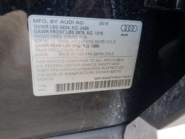 2019 AUDI Q5 PREMIUM - WA1ANAFYXK2116557