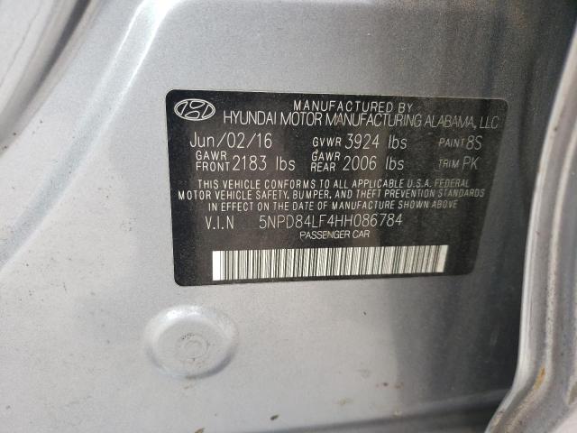 VIN 5NPD84LF4HH086784 2017 Hyundai Elantra, SE no.12