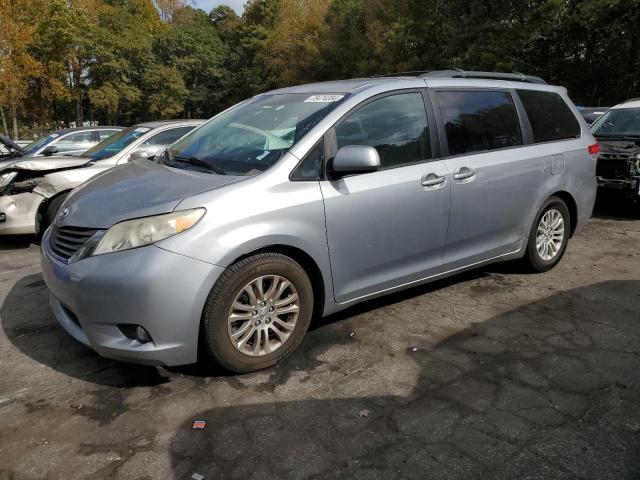 TOYOTA SIENNA XLE 2011 silver sports v gas 5TDYK3DC9BS056554 photo #1