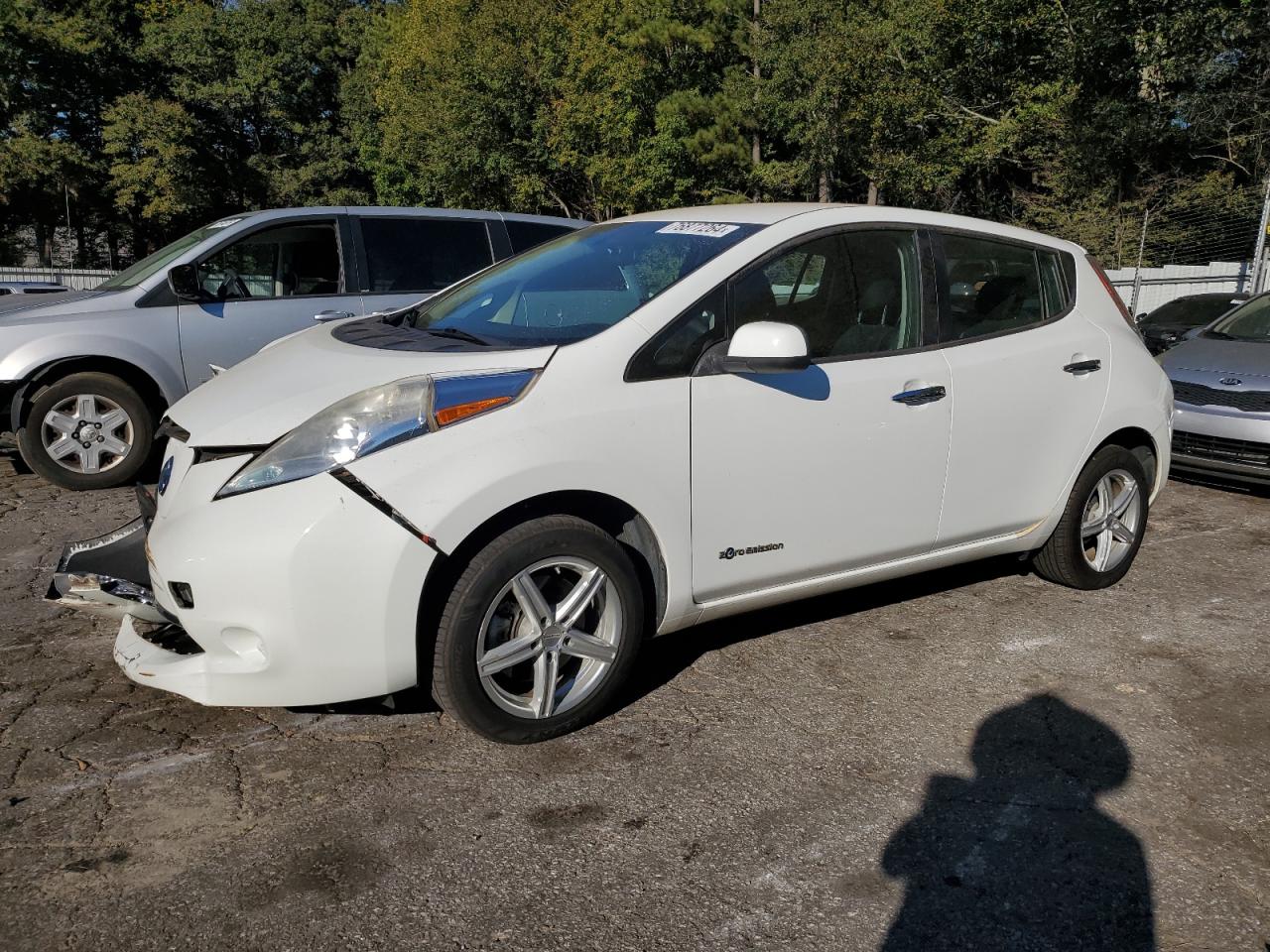 Lot #2923637602 2015 NISSAN LEAF S