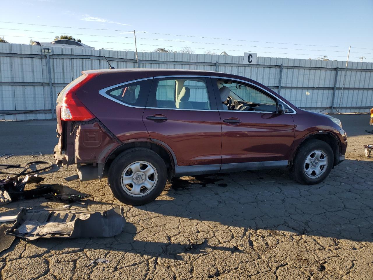 Lot #2976774767 2015 HONDA CR-V LX