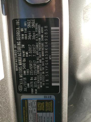 2019 KIA SORENTO LX - 5XYPG4A59KG492858
