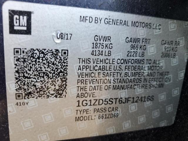 2018 CHEVROLET MALIBU LT - 1G1ZD5ST6JF124166