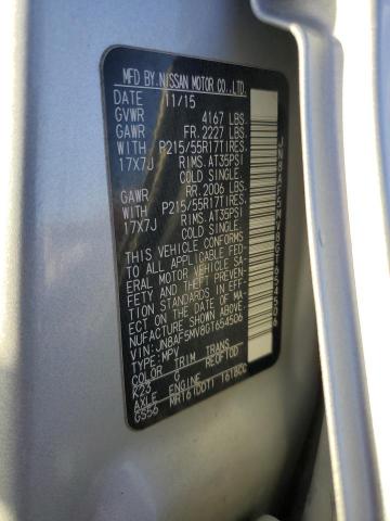 2016 NISSAN JUKE S - JN8AF5MV8GT654506
