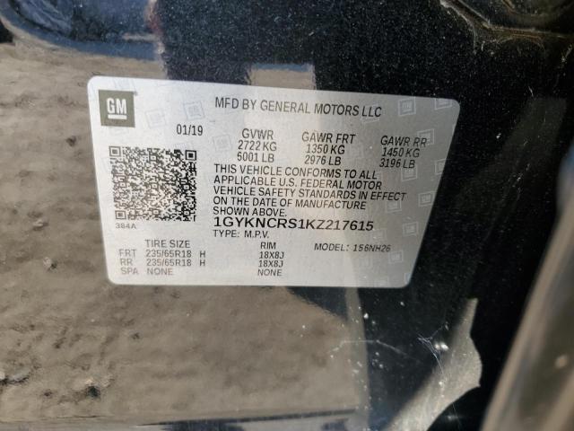 2019 CADILLAC XT5 LUXURY - 1GYKNCRS1KZ217615