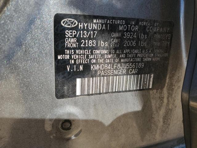 2018 HYUNDAI ELANTRA SE - KMHD84LF8JU556189