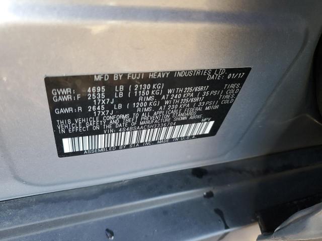 2017 SUBARU OUTBACK 2. - 4S4BSAAC5H3336704