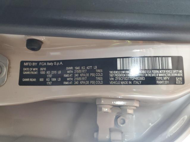 2016 FIAT 500X LOUNG ZFBCFXDT7GP482883